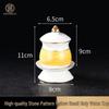 Large Ceramic Buddhist Incense Burner for Indoor Rituals, with Holy Water Cup and Incense Stick Holder