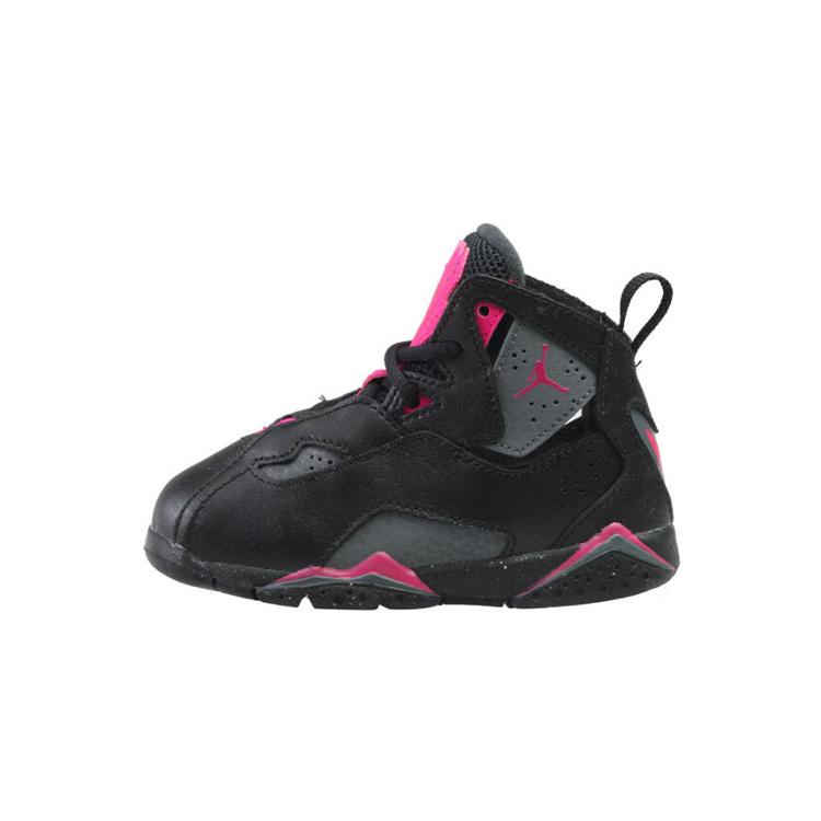 

new Jordan True Flight Black Dark Grey Deadly Pink TD 27