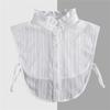 Brown/Polka Dots Shirt Detachable Collor for Mens and Women Lapel Stand Button Fake Collar Female Casual Sweater False Collar