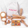 Girls' Wooden Playhouse Tool & Cosmetics Set