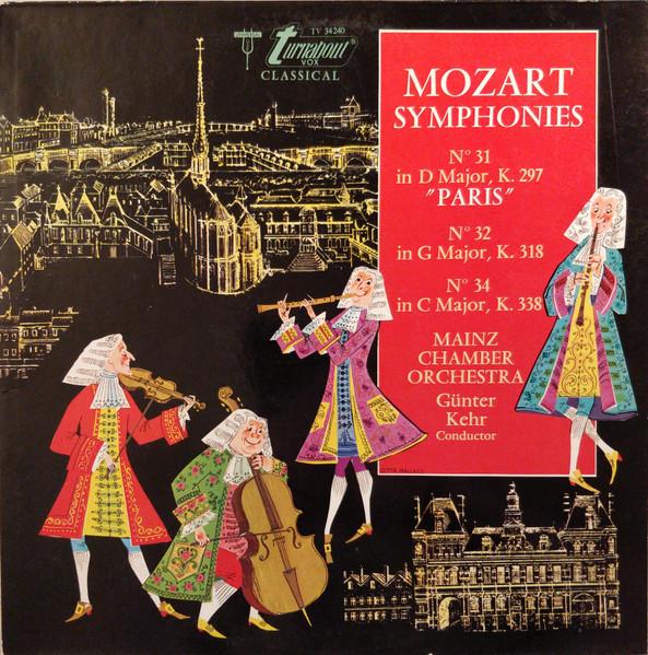 

LP Record WOLFGANG AMADEUS MOZART , GÜNTER KE - Mozart Symphonies TV34240 Turnabout Netherland Classical Used