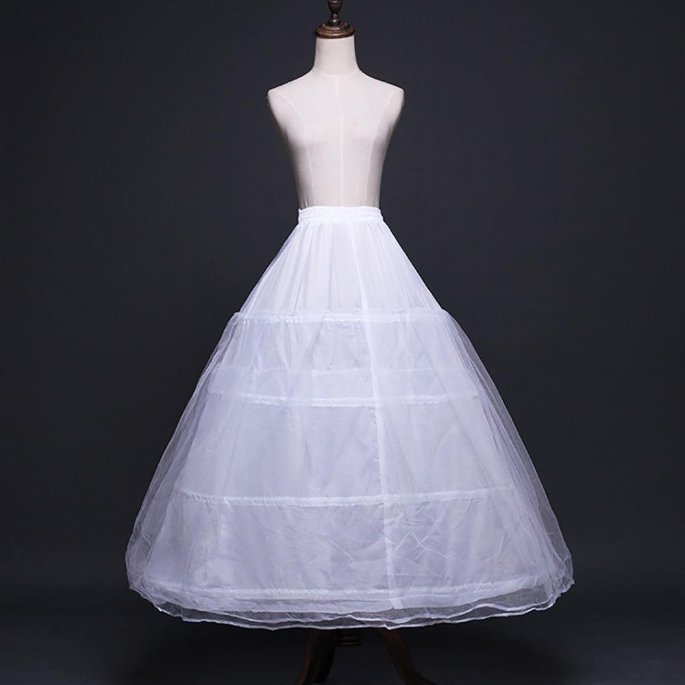 4-kruhová spodnička Dlouhá krinolínová sukně Nové Květinové šaty Doplňky