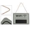 Rectangle WiFi Wall Sign Wooden Wall Decor Plaque Chalkboard WiFi Sign  Hotels Offices