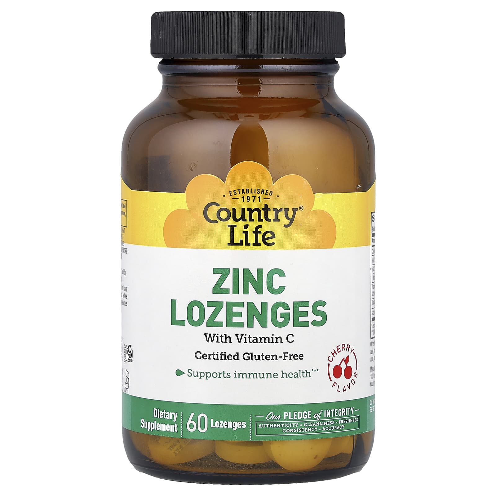 

Zinc Lozenges, with Vitamin C, Cherry Flavor, 60 Lozenges