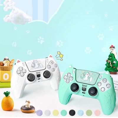 Cat Paw Controller Skin Silicone Protective Shell Cover High Quality Controller Case Set for PS5