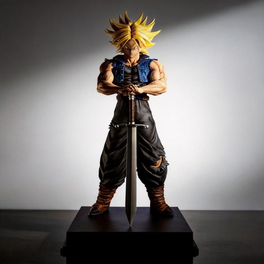 Dragon Ball Trunks Anime Figure 53cm JT Large Size Collection GK Model Desktop Decoration Ornament Gift for Anime Fans