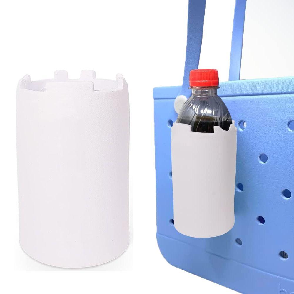 

EVA Hanging Drink Holder White Bottle Cover Holiday Beach Bag Cup Holder for Bogg
