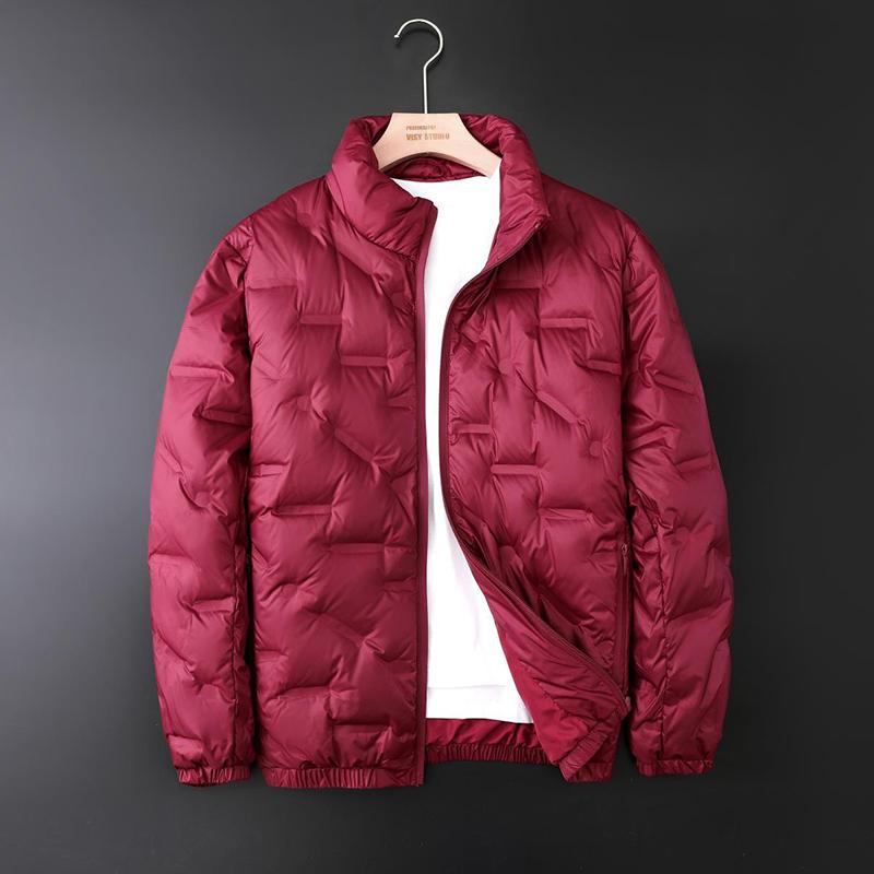 Outdoor High-quality Fitness Running High-quality Laminated Feather Jacket Comfortable and Breathable Men's Warm Baseball Jacket