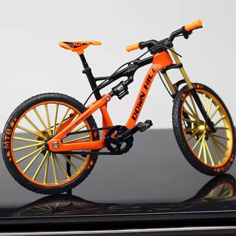 Legierung Mountainbike Modell Simulation Downhill Racing Mini Metall Spielzeug Fahrrad Mit Pedalverbindung Hinterrad Dekoration Sammlerstück