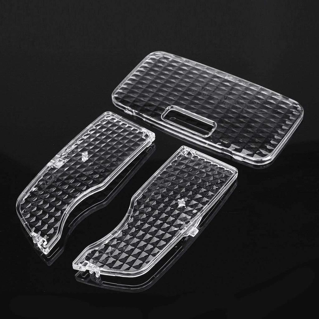 3Pcs Car Interior Map Dome Light Reading Light Cover for Prius 2010-2015, transparent, 370966