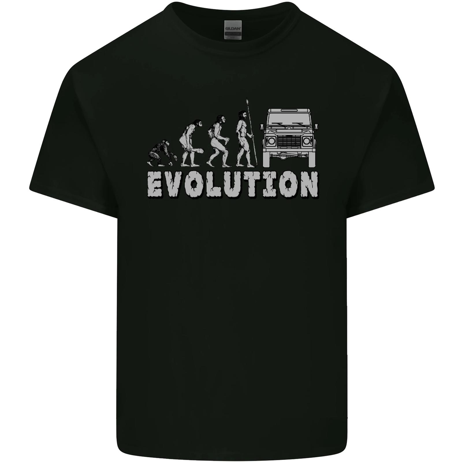4X4 evolution off-road road fun men s cotton t-shirt- S
