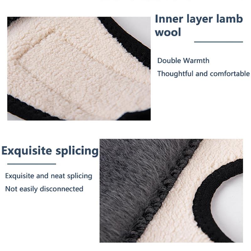 Winter Warm Knee Pads For Women Leg Warmers Men Old People Cold Leg Arthritis Knee Pad Knee Support Plush Knee Protector