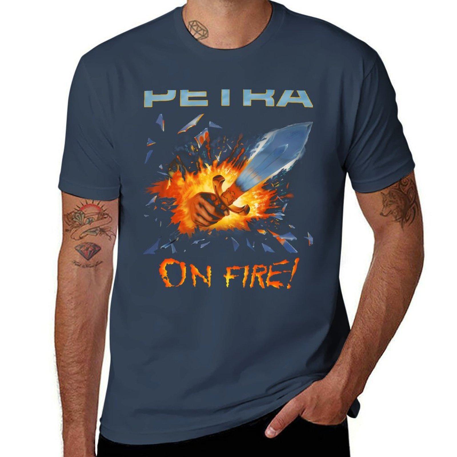 Petra On Fire TShirt Casual Loose Fit Summer Tee Shirt S