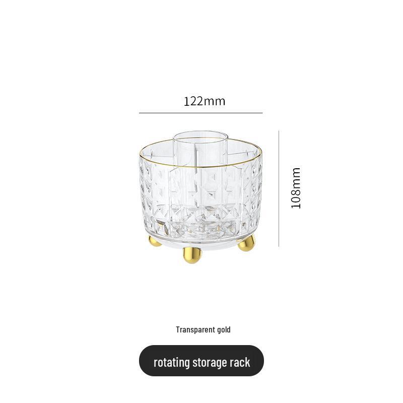 Luxury Rotating Pen and Cosmetic Storage Box - Multifunctional Desktop Organizer