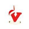 Creative Christmas Tree Decorations Unique Acrylic 26 Letters Alphabet Shaped Hanging Ornaments for Home and Car