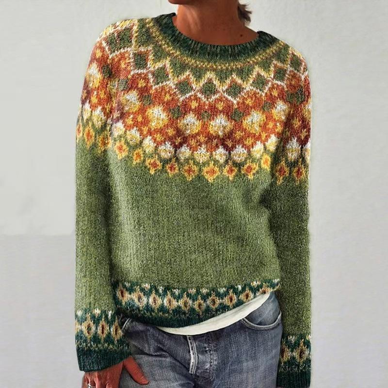 

Женский пуловер вязаный свитер с круглым вырезом, цветными блоками, свободного кроя, модный, с длинным рукавом, роскошный, расслабленного кроя, стройнящий и универсальный топ 5XL