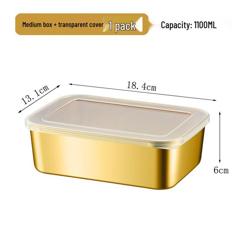 Microwaveable Stainless Steel Food Storage Container