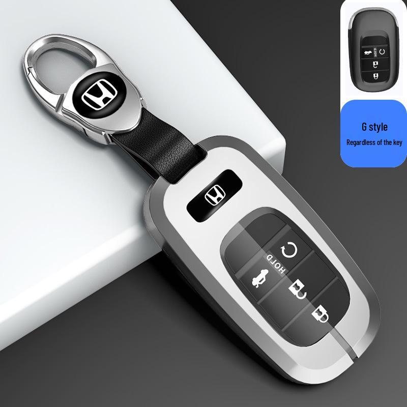 

Honda Accord, Civic, CRV, Odyssey Key Case for 10th Gen & Compatible Models - Metal Shell with Buckle