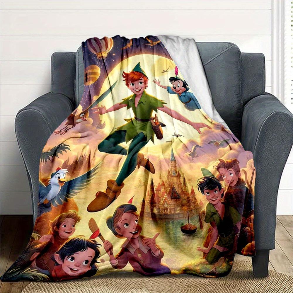 1pc, Peter Pan & Friends Blanket Soft and Cozy for All Seasons, Living Room, Travel, Camping, Outdoor Blankets