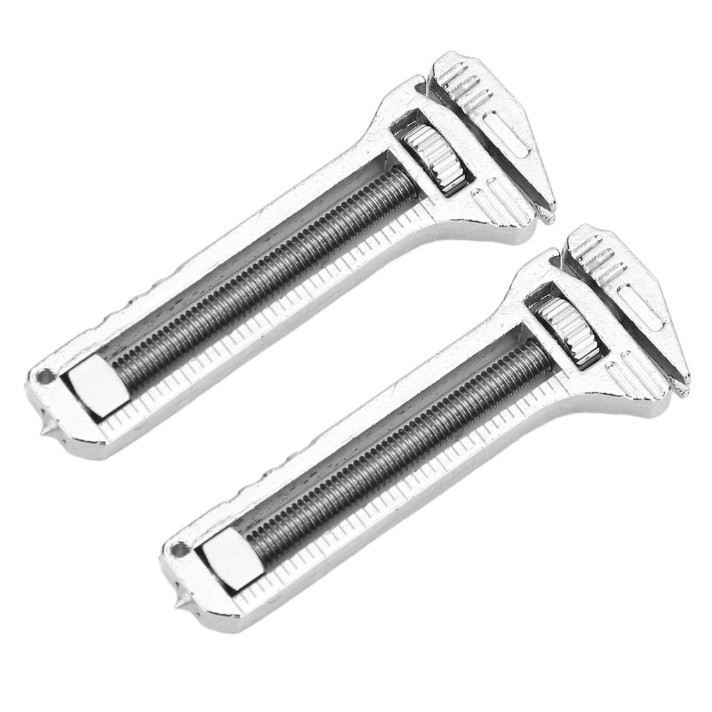 2PCS Mini Multitool Wrench Adjustable Compact Multifunctional Bottle Opener Wrench for Everyday