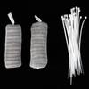 24Pcs Filter with 24Pcs Cable Ties Stainless Steel Washing Machine Lint Traps Cleaning Tools