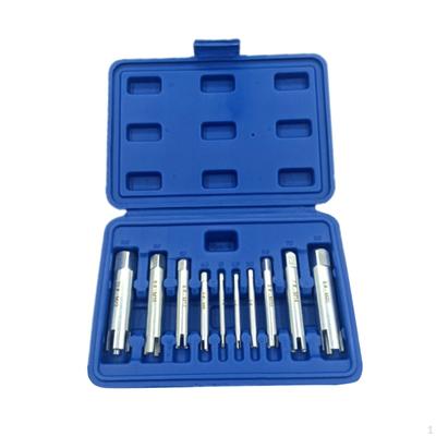 Juego de 10 piezas de removedor de tornillos pelados, juego de guía de brocas, herramienta resistente para eliminar óxido en automóviles