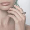 Yin Taifei Gothic Punk Silver Adjustable Bead Rivet Ring