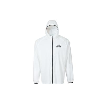 Trail Aireez Solid Color Logo Zip-Up Long Sleeve Jacket Men Jackets White DX6884-100
