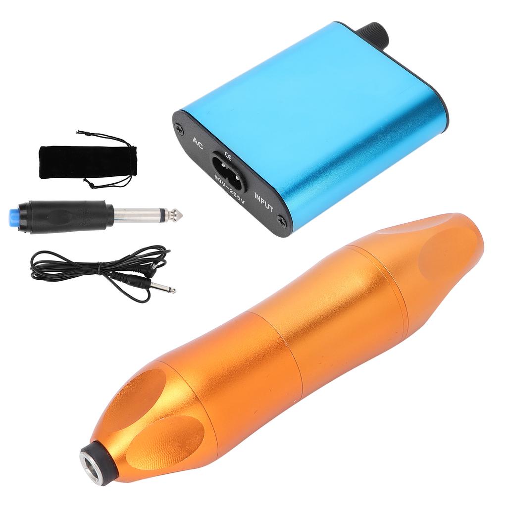 Motor Tattoo Pen Kit Professional Tattoo Machine Power Supply Wireless Foot Pedal for Beginner