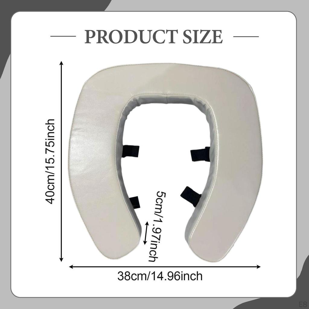 Thicker Toilet Seat Cover Pad Raised Lid Cushion Comfortable Universal Padded for Dorm
