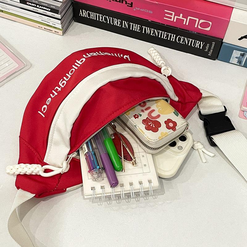 Trend Crossbody Breast Bag Motorcycle Bike Riding Backpack Casual Small Bag Women's Running Sports Crossbody Bag