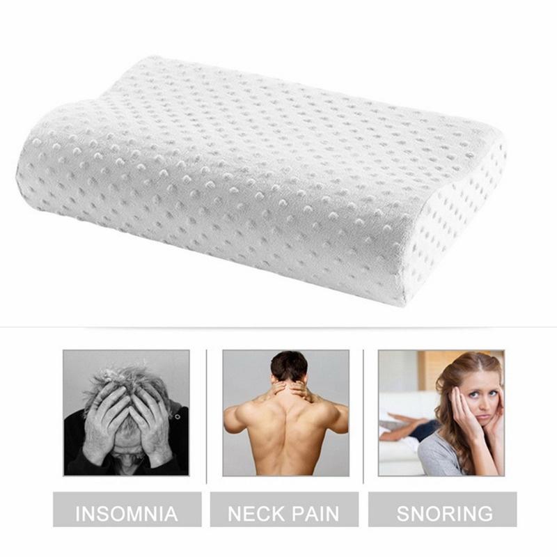 Memory Foam Μαξιλάρι Ορθοπεδικό Μαξιλάρι Κλινοσκεπάσματα Μαξιλάρι λαιμού Fiber Μαξιλάρια αργής ανάκαμψης Μασάζ για την ανακούφιση από τον πόνο στην υγεία του τραχήλου της μήτρας