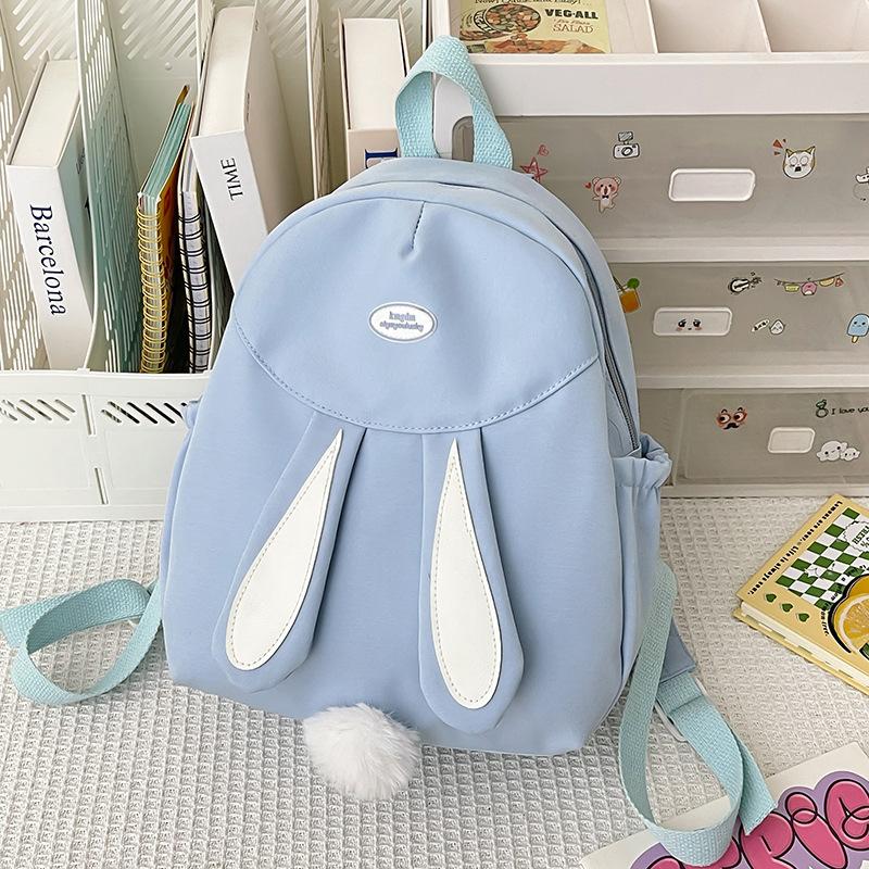 

Милый рюкзак для девочек, рюкзак для учеников средней школы, рюкзак для учеников старшей школы, простой и универсальный новый рюкзак с зайчиком для начальной школы