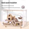 Golden Hamster Luxury Villa - Large Acrylic Cage, Starry Sky Design