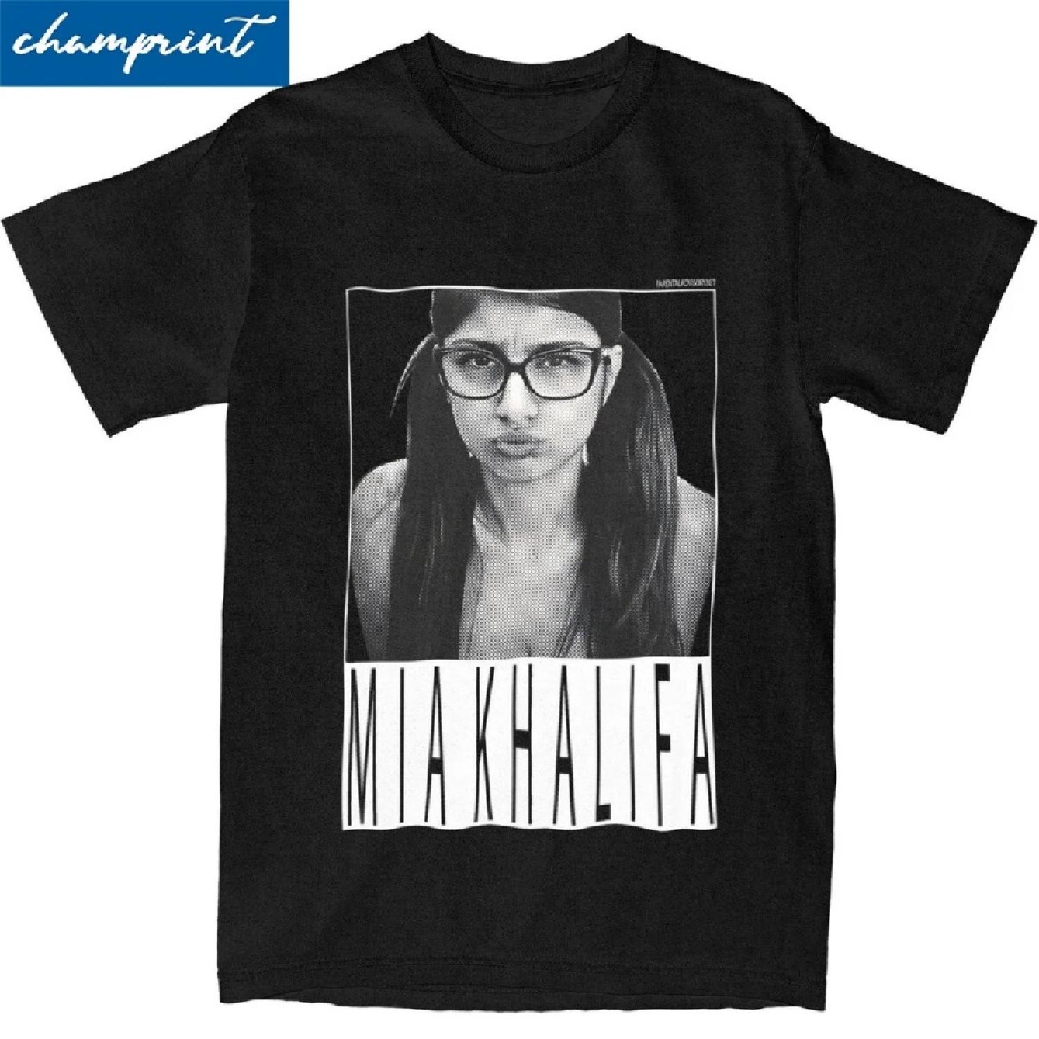 

Men Women Mia Khalifa Vintage T Shirt Cotton Clothes Amazing Short Sleeve O Neck Tees Plus Size T-Shirt XXXXXL чорний