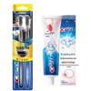 Ultra-fine Soft Black Tea Toothbrush & 3D White Rose Salt Toothpaste Set