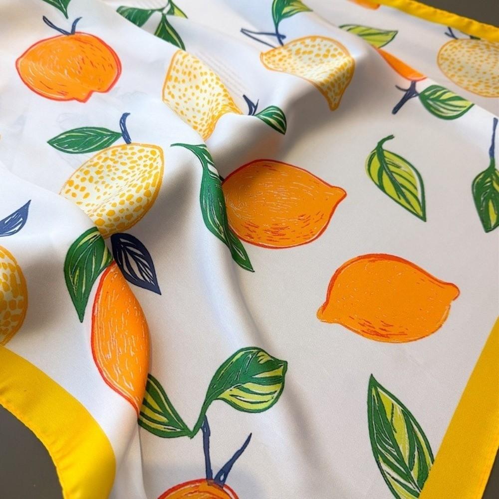 Soft Imitation Silk Scarf Square Neckerchief Fashion Headscarf  Beach Travel