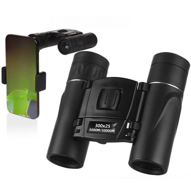 Portable Hd Zoom Folding Binoculars Powerful Long Distance Vision Telescope Compact Optical Binoculars For Outdoor Camping Hiking Sports Wildlife Scen
