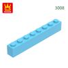 33 Stück/Los 3008 1x8 Hohes Loch Baustein Moc Basic Zeitloser Ziegel Befestigungen Funktioniert Mit featuring DIY Kinderspielzeug Geschenkbox