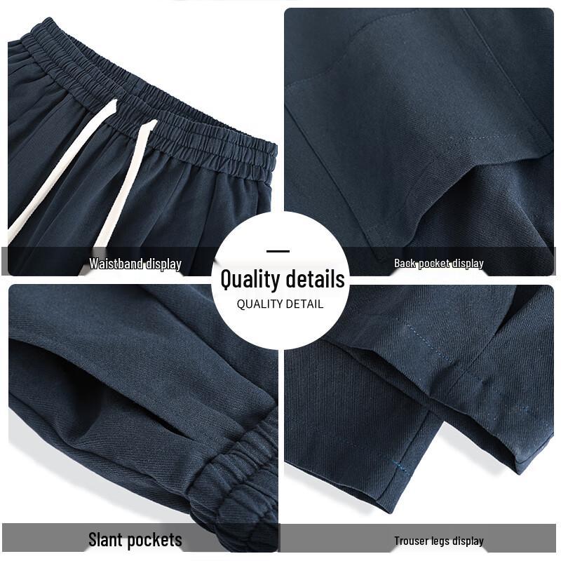 CHOCOOLATEit Men's Pure Cotton Loose Straight Cargo Pants