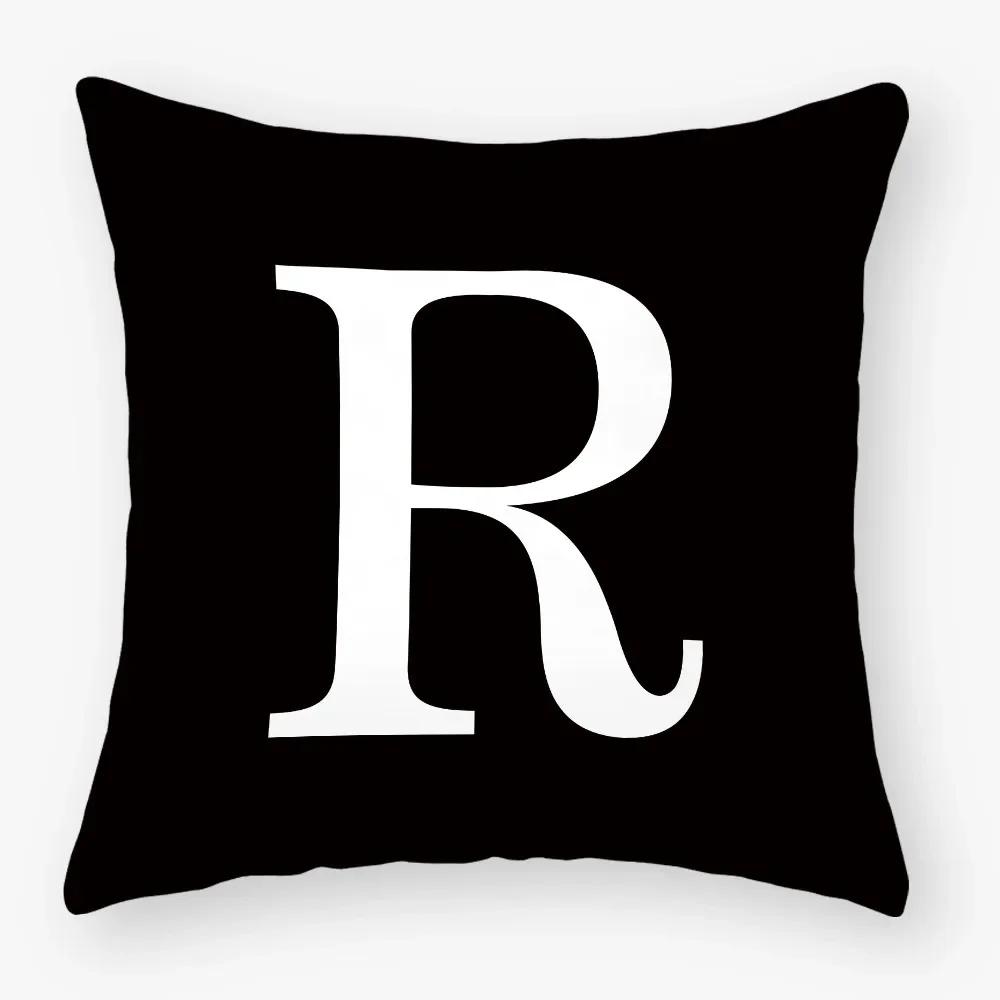 White Letter Cushion Cover X Polyester Pillowcase Sofa Cushions Decorative Throw Pillows Cover Home Decoration Pillowcover
