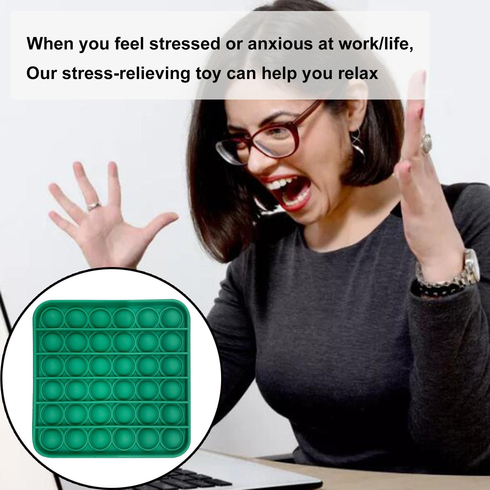 

Сенсорна іграшка Push Bubble Засоби для зняття стресу для особливих потреб зелений