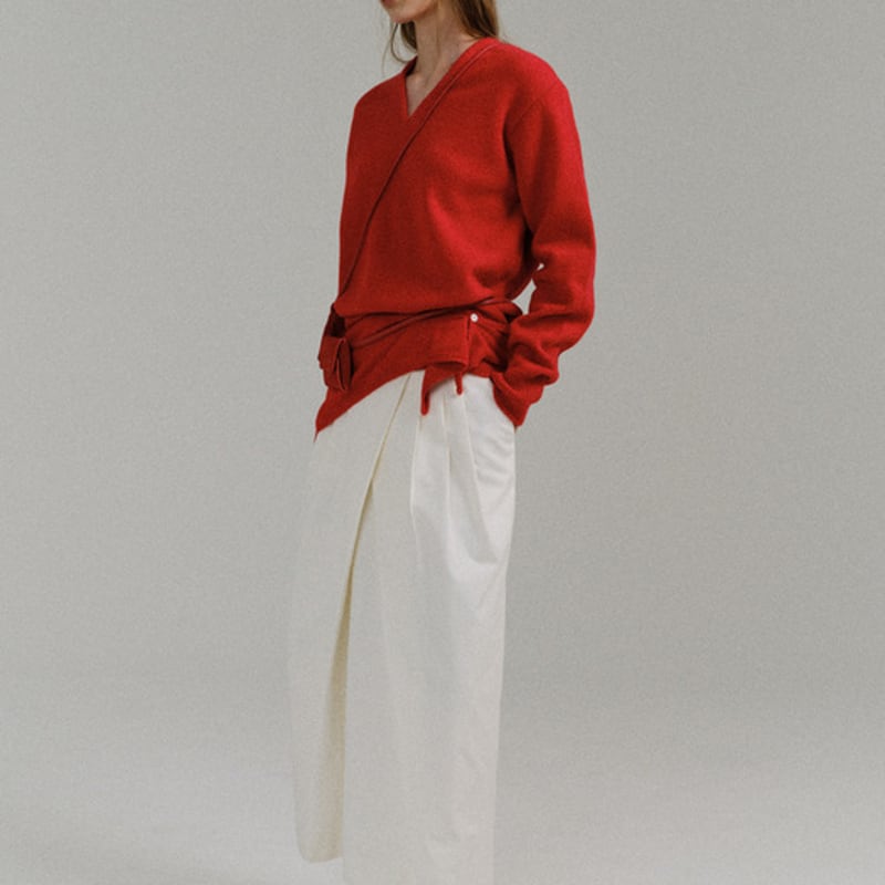 AUBOUR knit button scarf (7color)