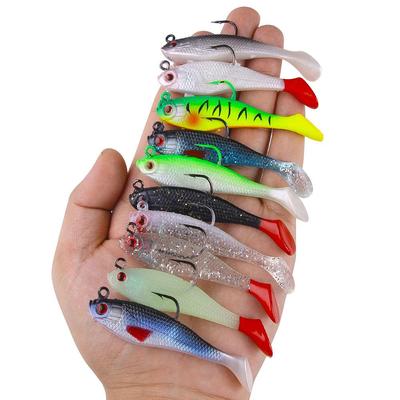 HENGJIA Jigging Wobblers Fishing Lure 8cm 10g  Soft Bait Aritificial Silicone Lures Bass Pike Fishing Tackle