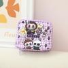 Cartoon multi-color canvas women's sanitary napkin storage bag, aunt handkerchief bag, sanitary cotton storage bag CLE