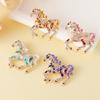 Sturdy Alloy Horse Pin Versatile Accessory for Scarf or Bag Embellishment