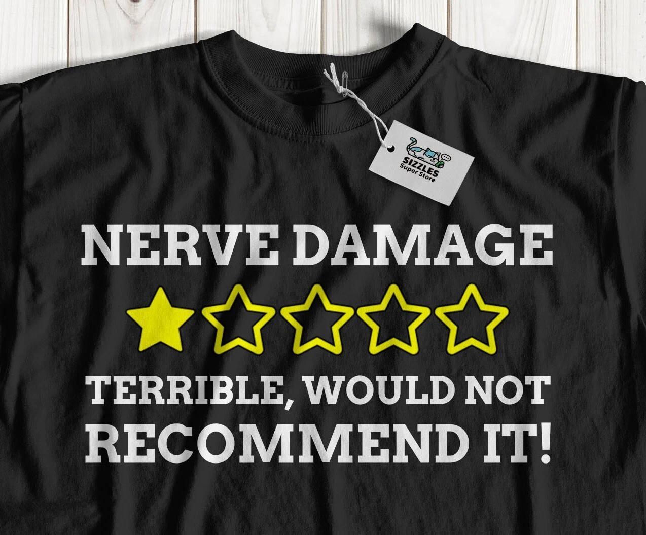 

Unisex Funny Nerve Damage Recovery T-Shirt Nerve Repair Surgery Gifts XL