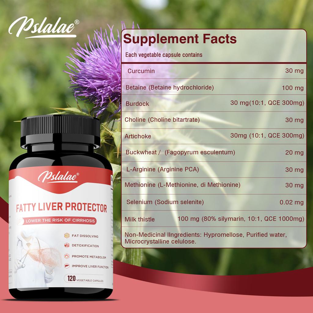 Pslalae Liver Detox Capsules Contain a Blend of Curcumin and Milk Thistle To Help Cleanse and Detoxify the Liver.
