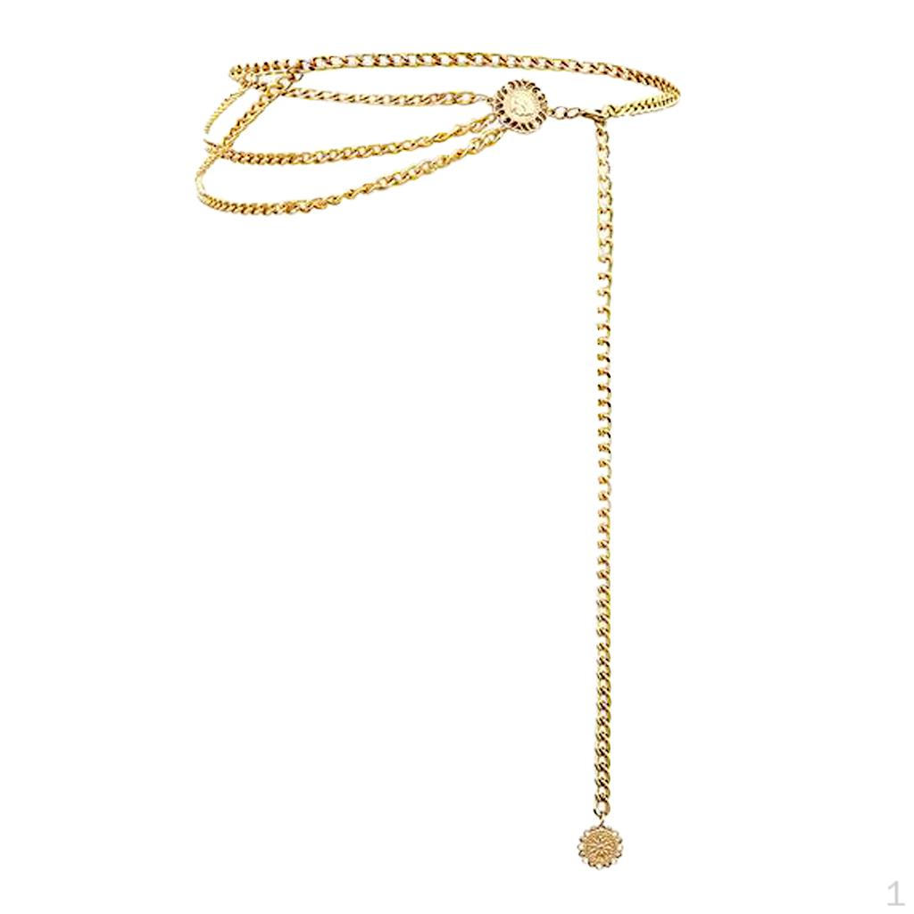 Belly Waist Aluminum Chain Bikini Waistbands Multilayer