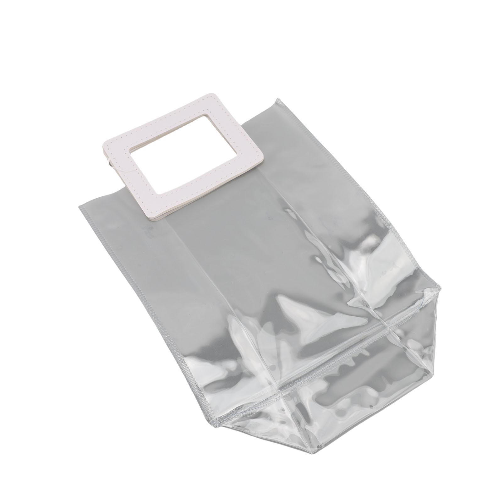 

Clear Gift Bags with Handles PVC Reusable Transparent Party Favor Bags for Wedding Shopping Baby Shower Birthday